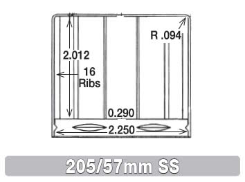 205/57mm SS Cap Information